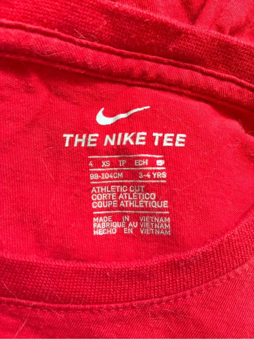 Nike Red Kids 'I'm That Dude' Graphic Tee with Black Swoosh